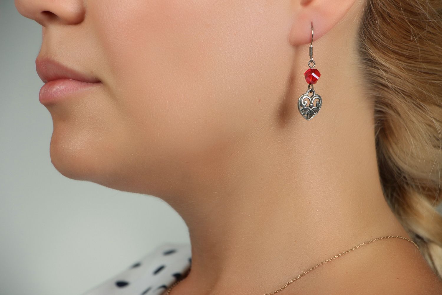 Metal earrings photo 5