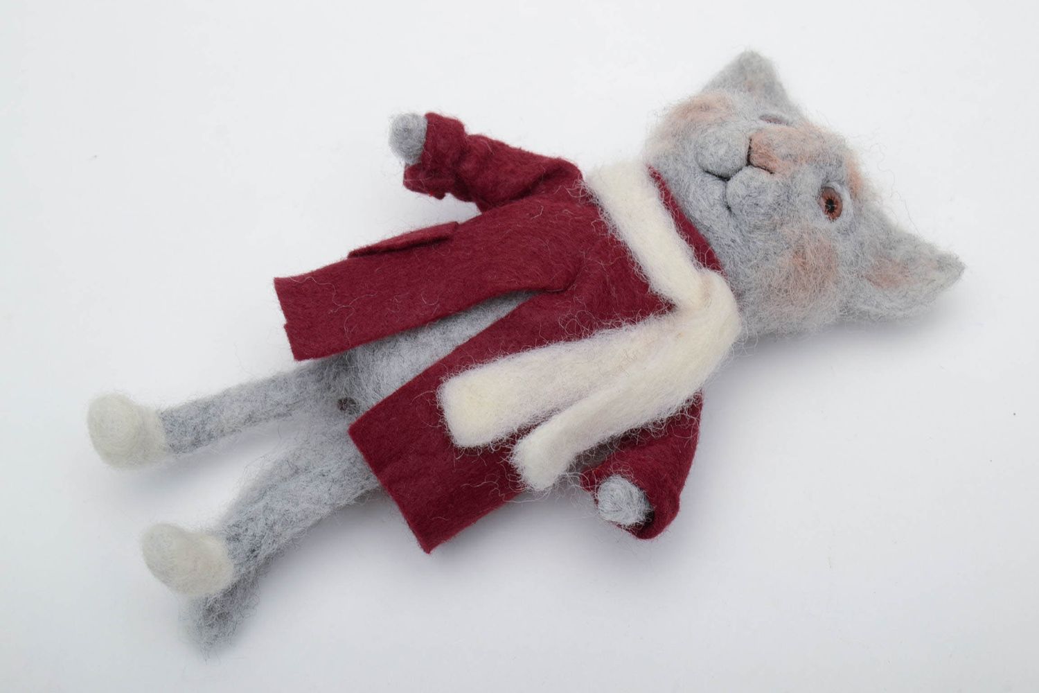 Handmade felted wool soft toy photo 3