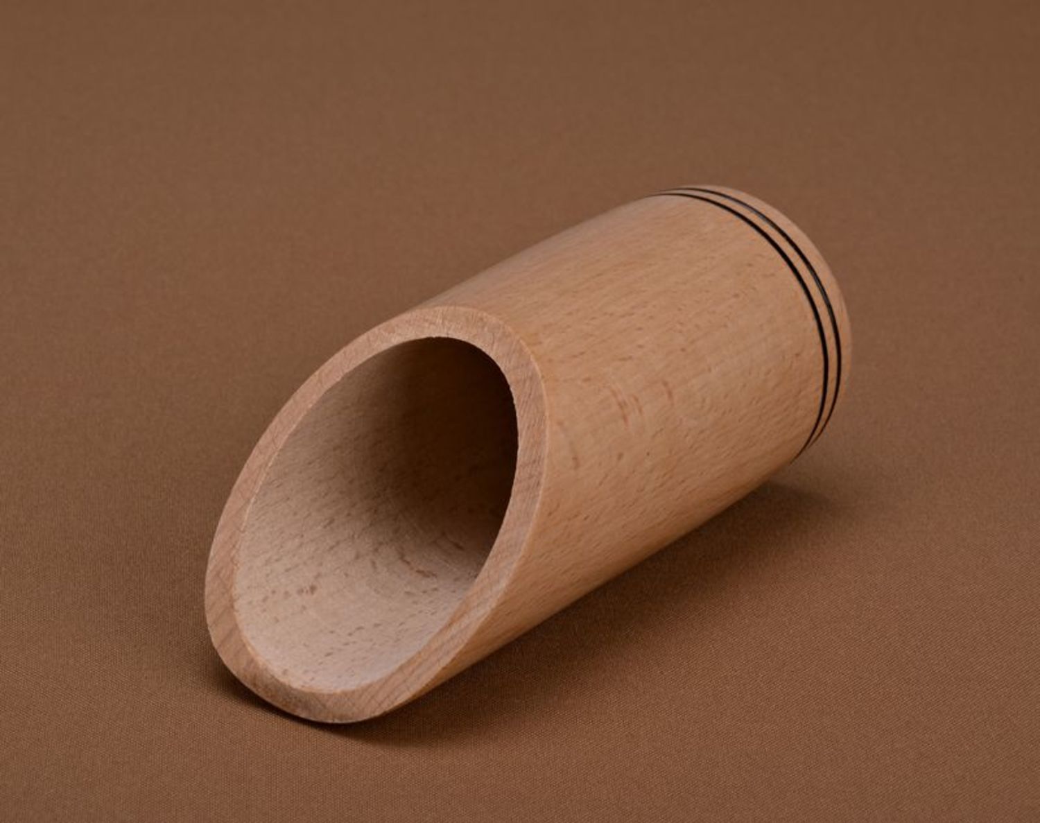 Supporto per le posate fatto a mano portaposate verticale di legno naturale foto 5