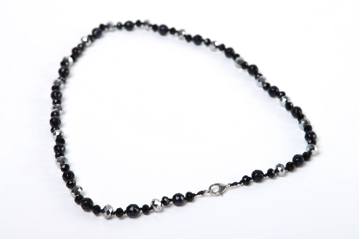 Handmade bead necklace designer accessory gift idea unusual gift fashion jewelry photo 4