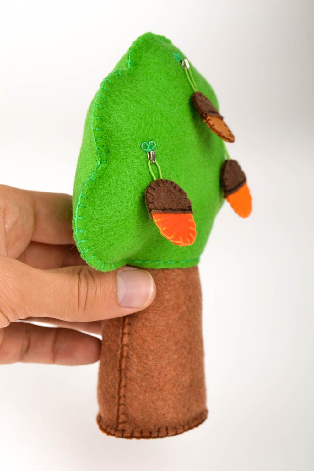 Игрушка ручной работы фетровая игрушка зеленое дерево декор для дома Дуб фото 4