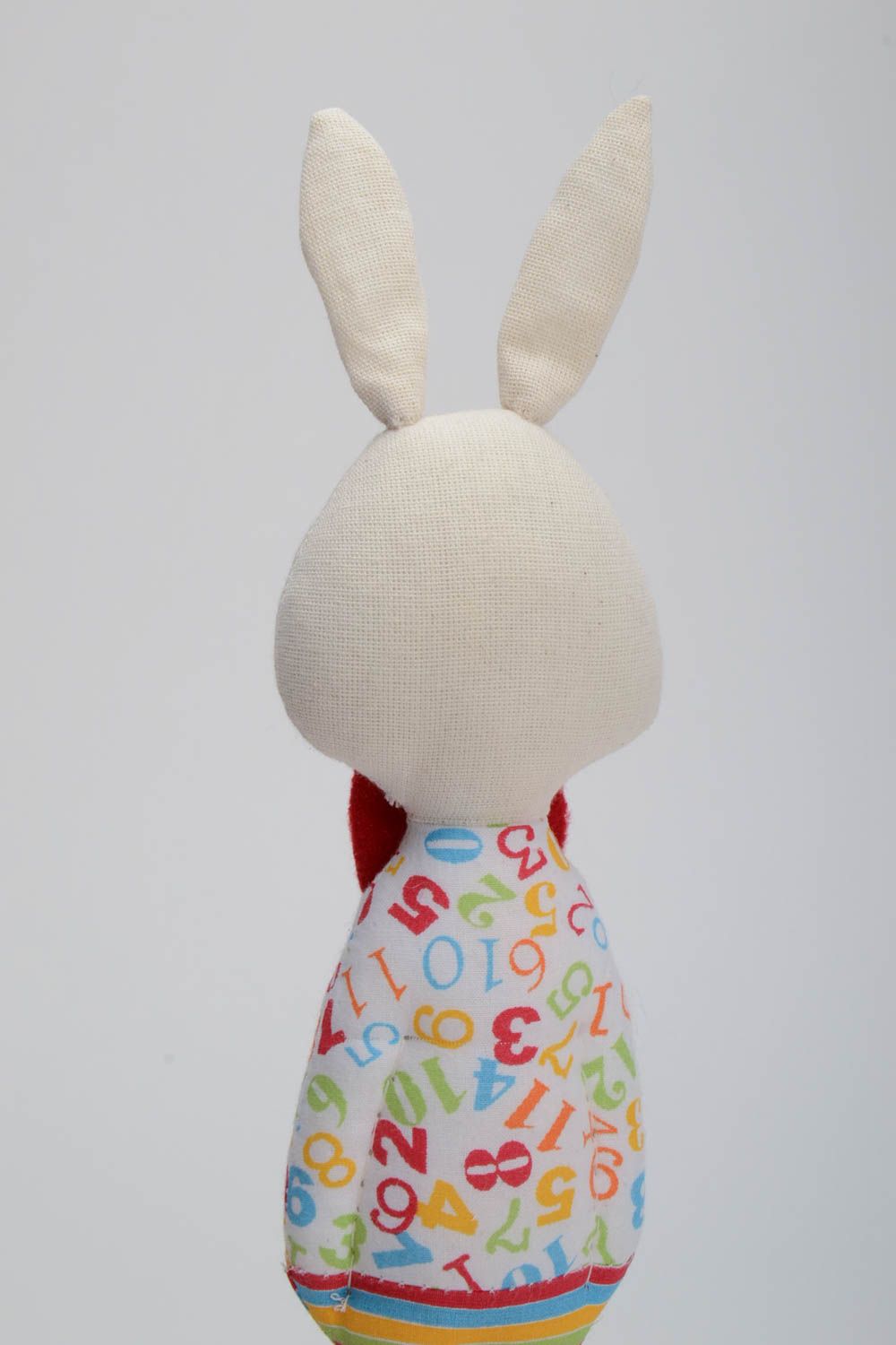 Exklusiver Designer Kuscheltier Hase aus Baumwolle für Kinder und Interieur foto 4