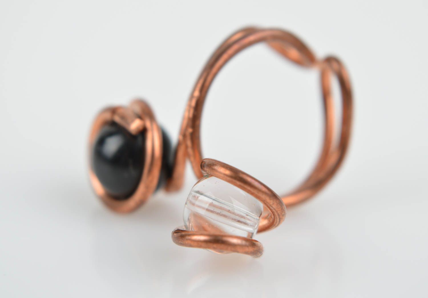 Handmade jewelry rings for women copper jewelry big rings metal jewelry photo 5
