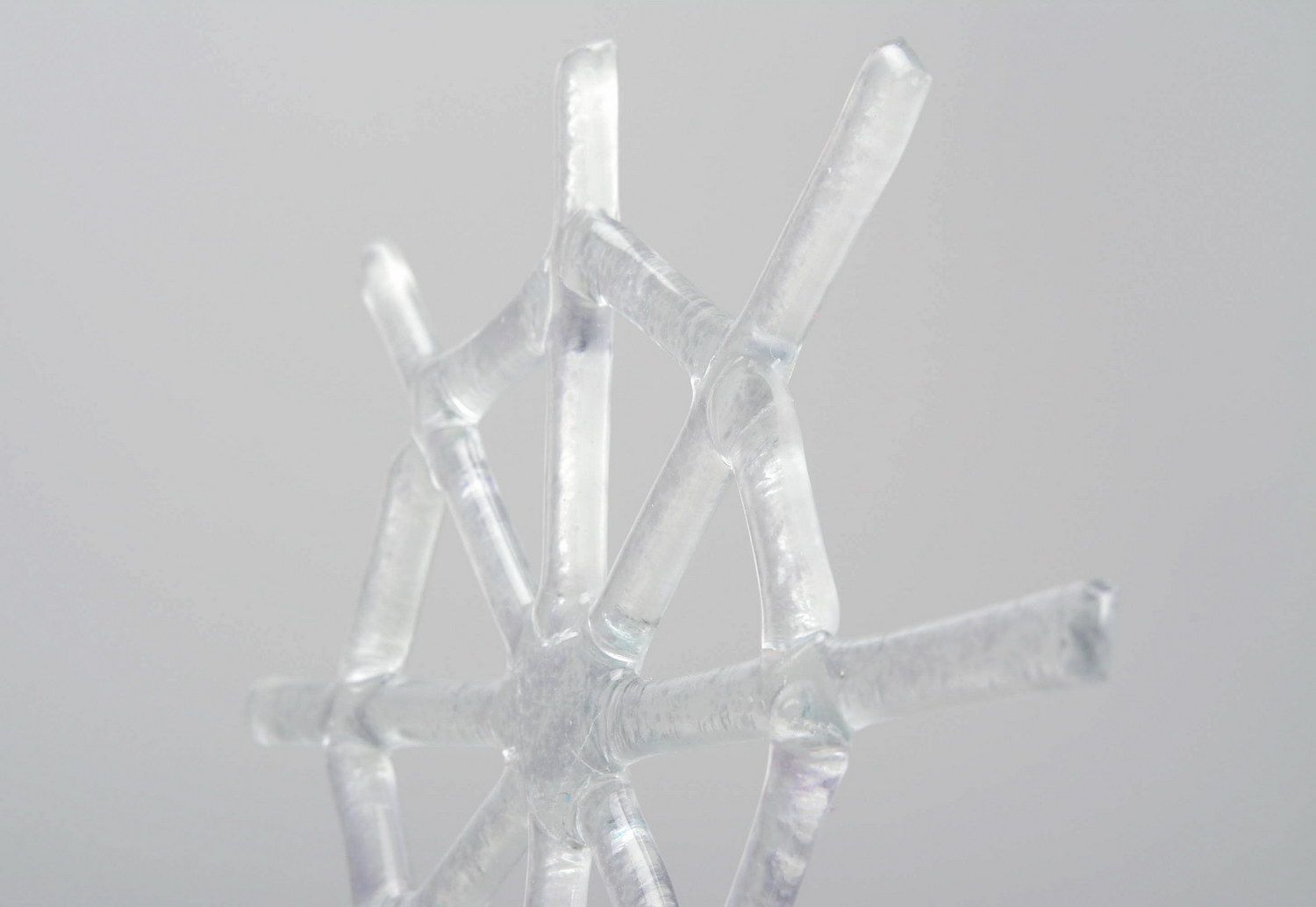 New Year's glass decoration Fragile snowflake photo 2