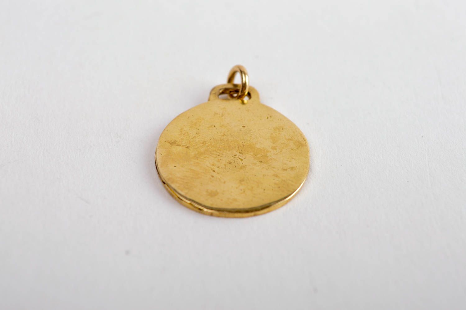 Handmade brass pendant unusual neck accessory stylish designer pendant photo 5