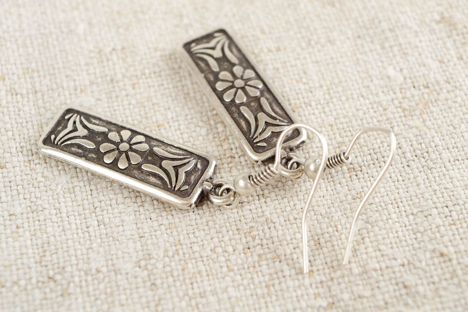 Handmade Ohrringe Designer Schmuck Geschenk für Frauen Metall Ohrringe stilvoll foto 1
