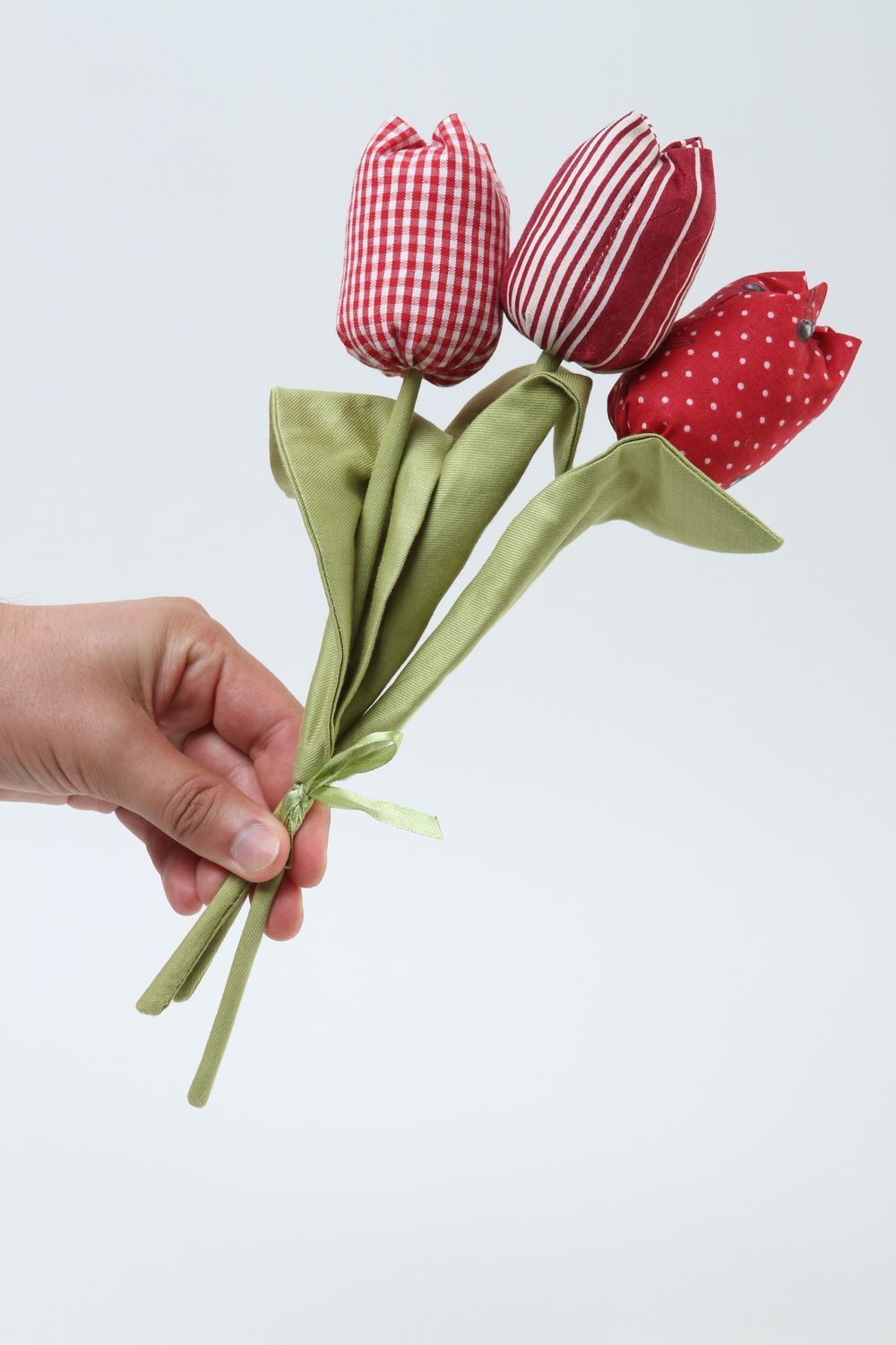 Handmade Geschenk für Frau künstliche Blumen Kunstblumen Deko Blume aus Stoff foto 5