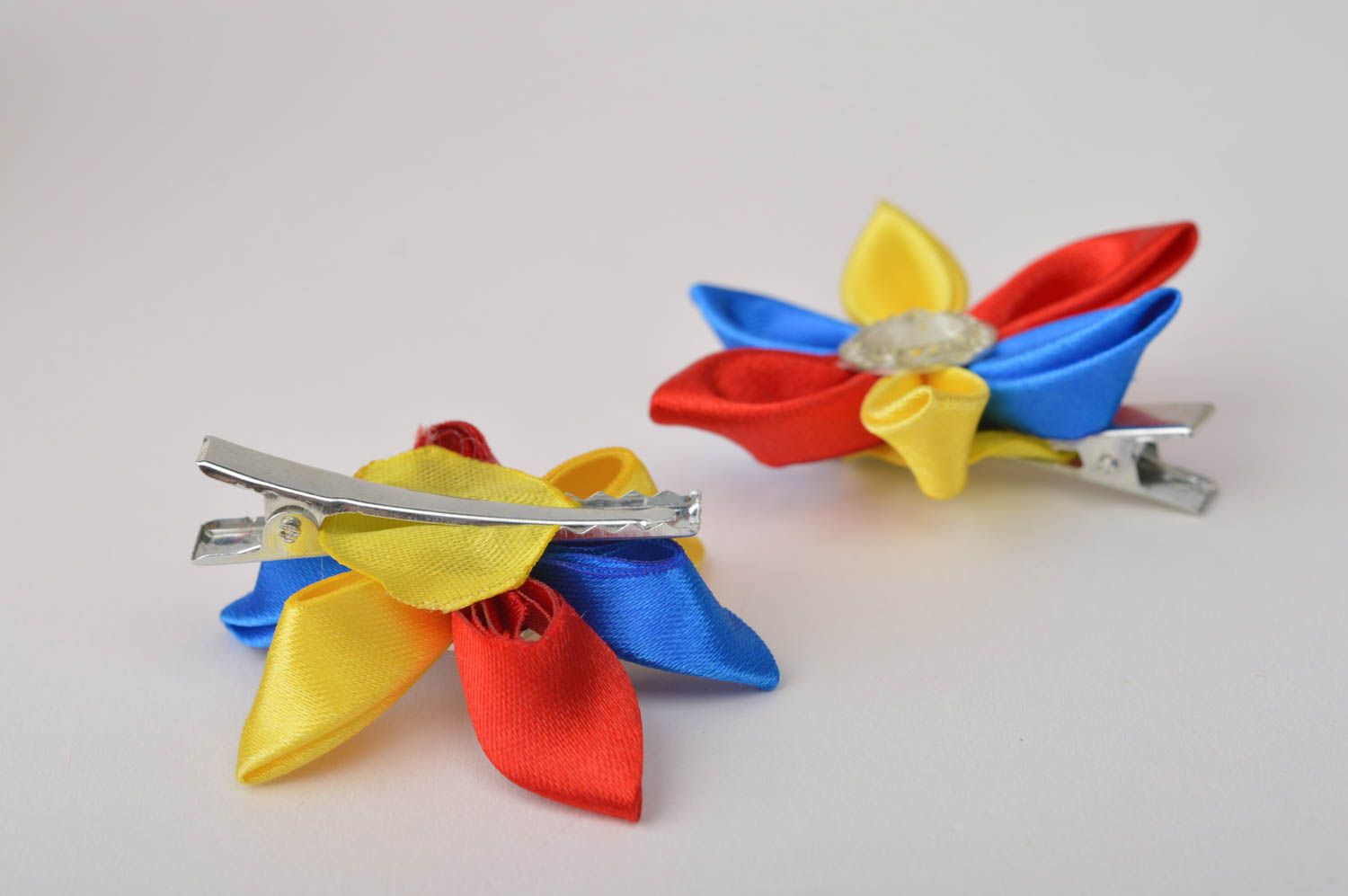 Pinzas de pelo artesanales accesorios para niñas regalo original Arco iris foto 3