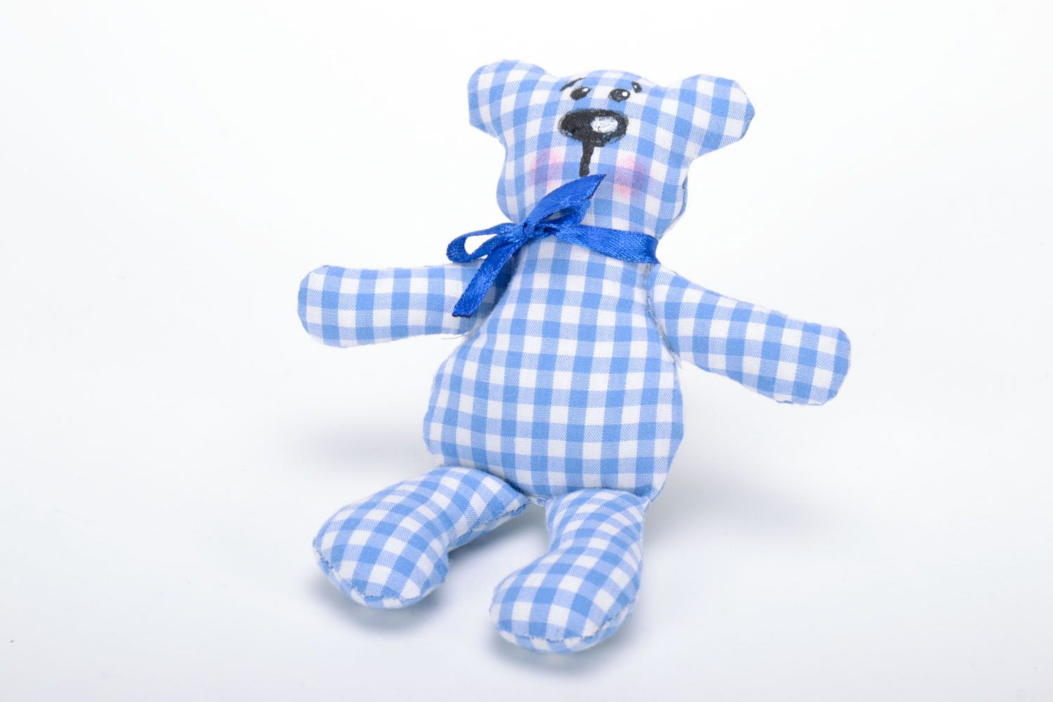 Soft toy Checkered Bear photo 4