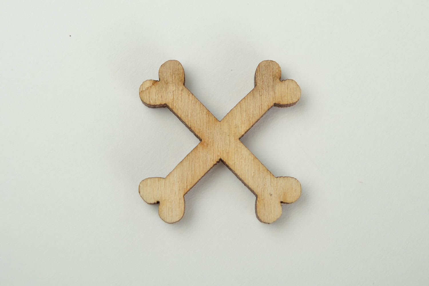 Handmade Holz Rohling Scrapbooking Zubehör Figur zum Bemalen Knochen klein foto 3