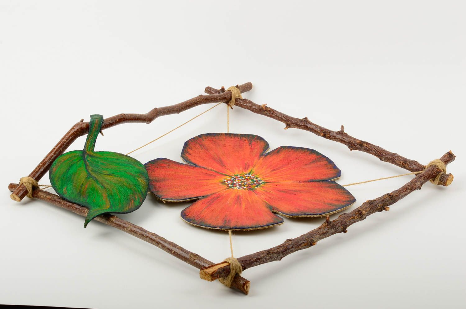 Панно на стену ручной работы панно декоративное в виде цветка предмет декора фото 3