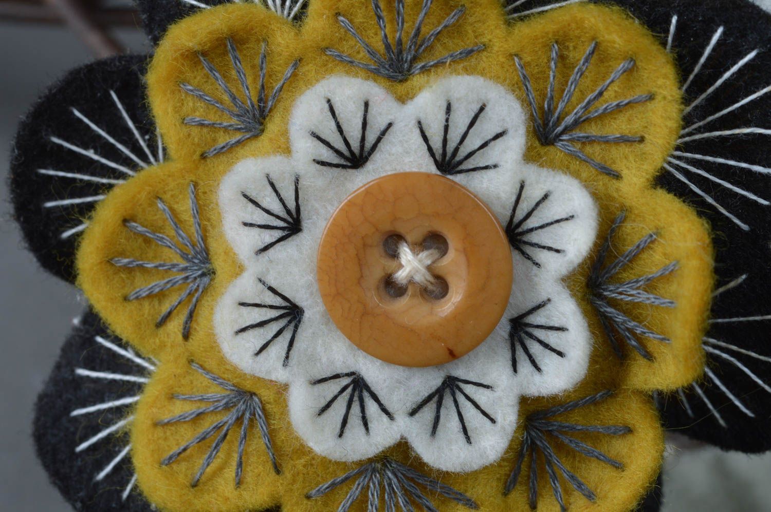 Deko Blumen aus Filz handmade für Haus Dekoration schön Blumenstrauß  foto 3