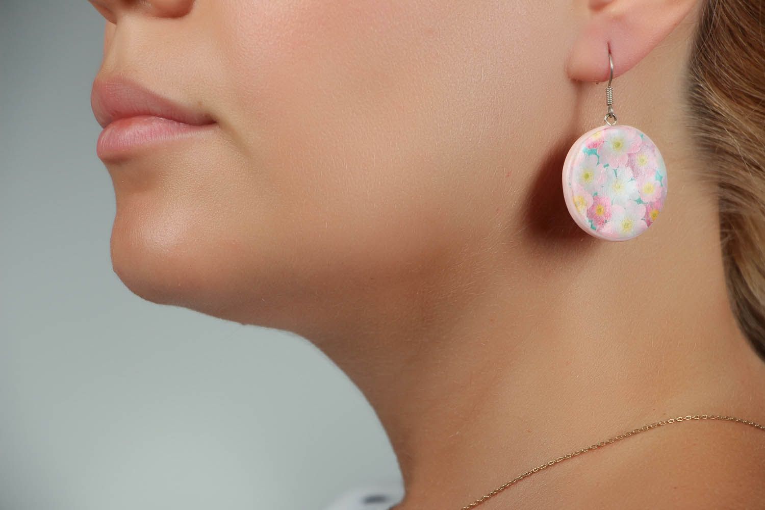 Polymer clay earrings Tenderness photo 4