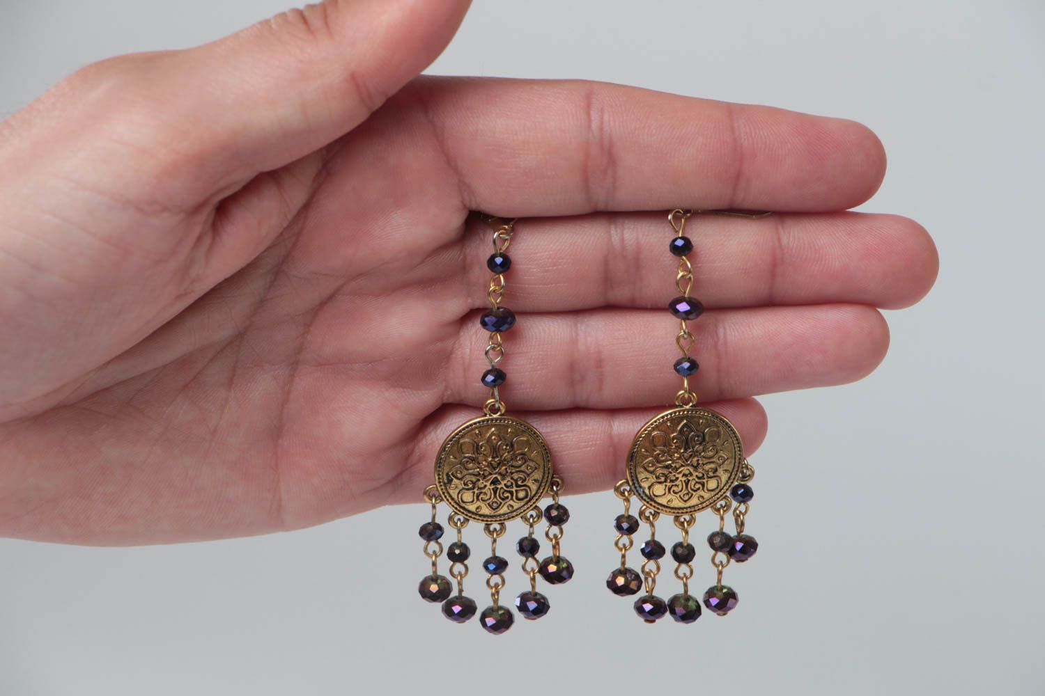 Schöne Schmuck Ohrringe handmade Juwelier Modeschmuck Geschenk für Frauen  foto 5
