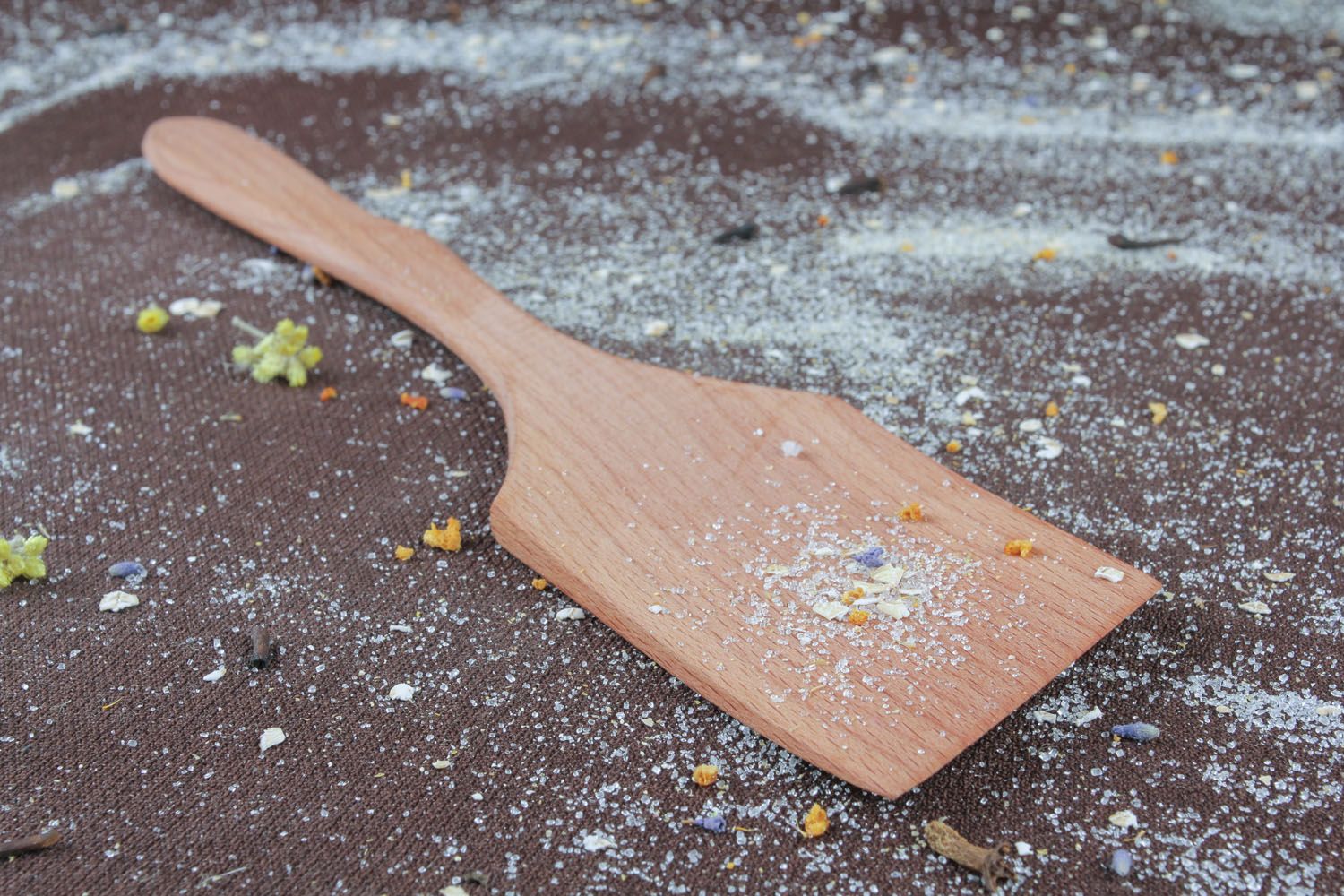 Wooden spatula for frying pan photo 4