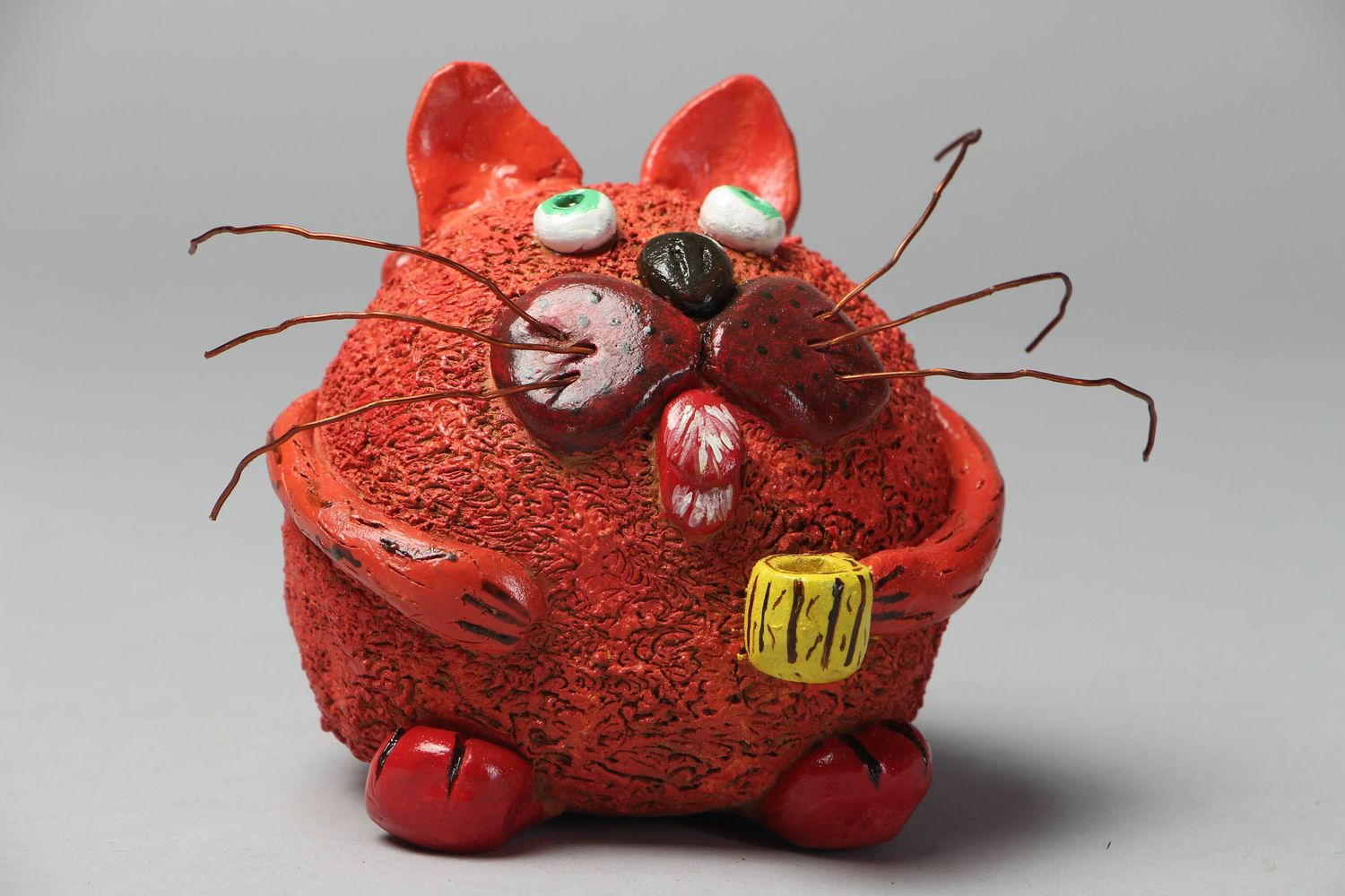 Designer ceramic figurine Cat photo 1