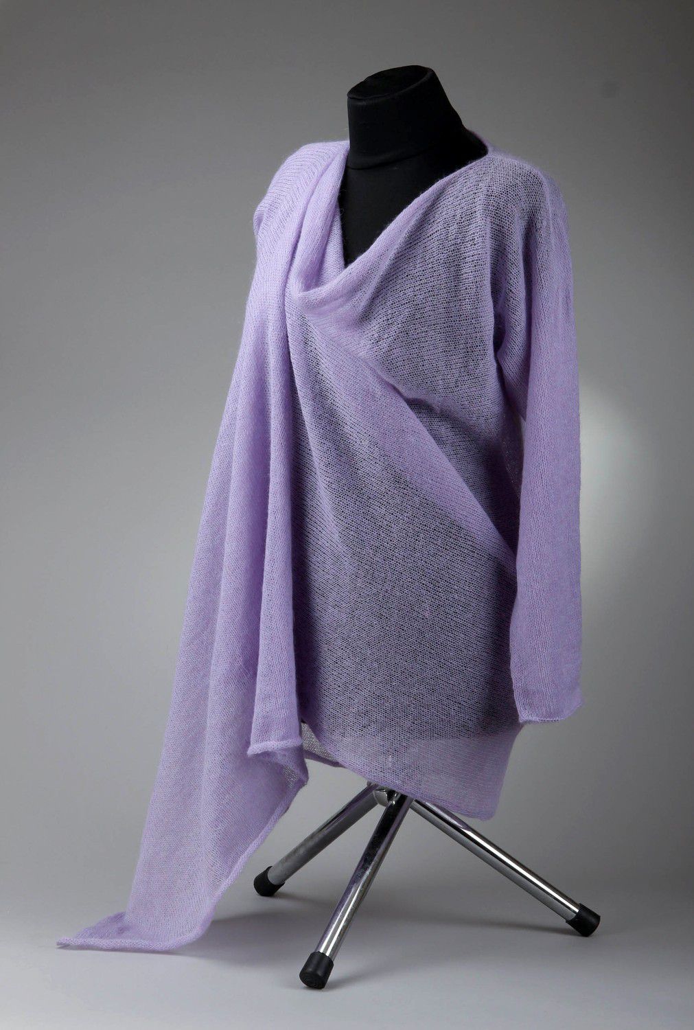 Knitted women's mohair cardigan photo 1
