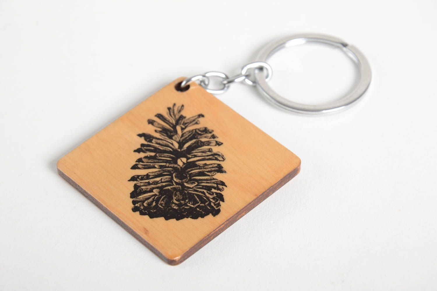 Handmade souvenir unusual gift for men designer keychain wooden keychain photo 5