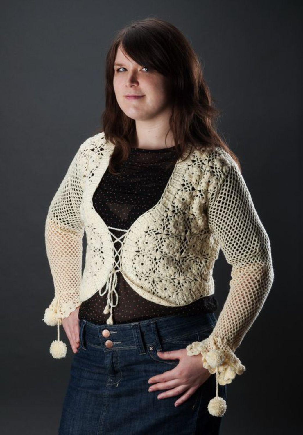 Boléro tricoté de laine photo 1