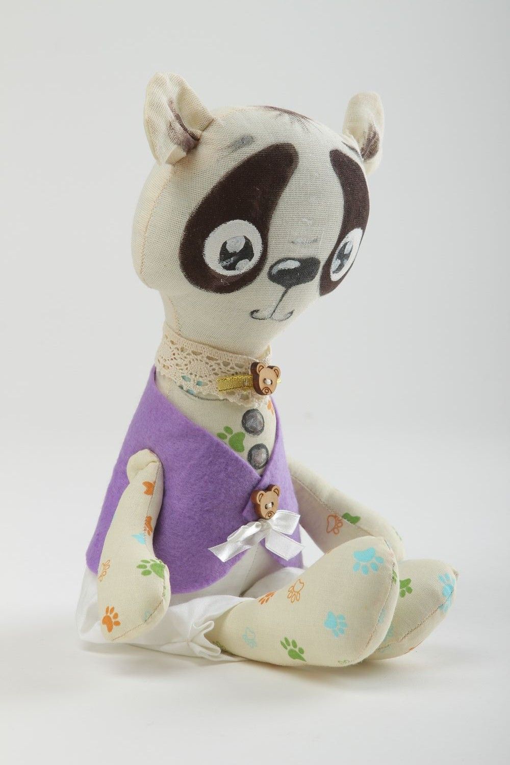 Juguete hecho a mano regalo para niño muñeco decorativo decoración de casa Panda foto 4