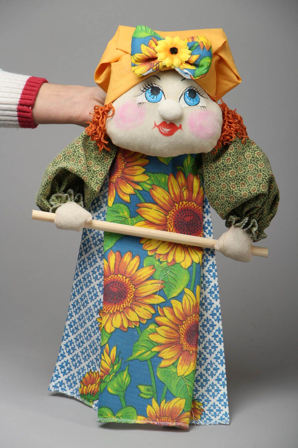 Кукла вешалка для полотенец ручная работа  фото 4
