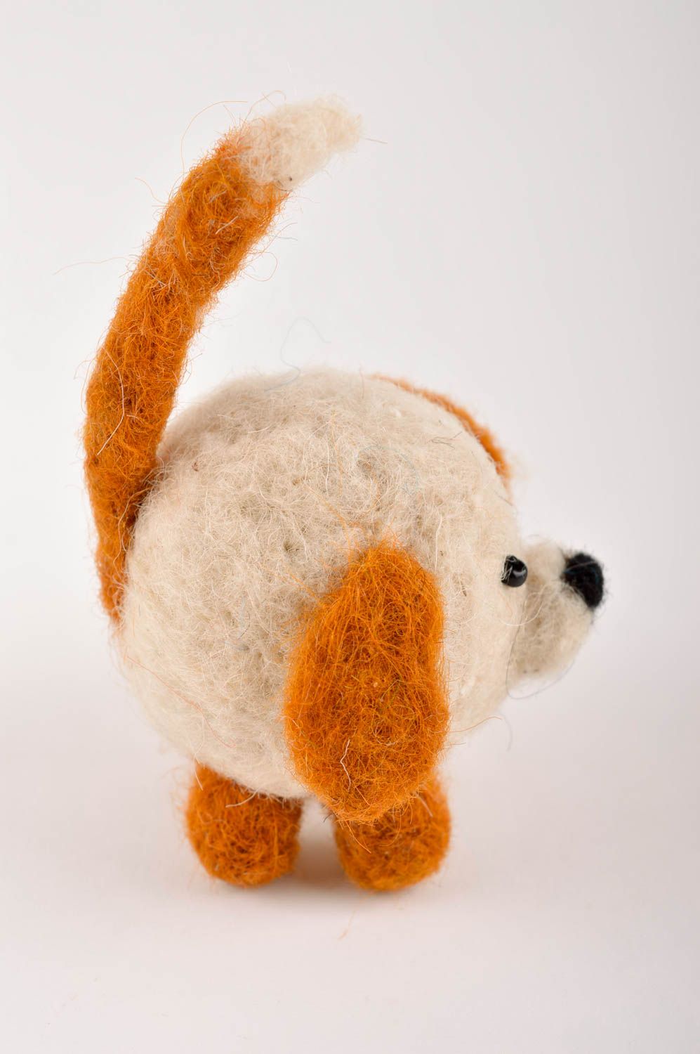 Juguete artesanal de lana muñeco de peluche para niño regalo original Perrito foto 3