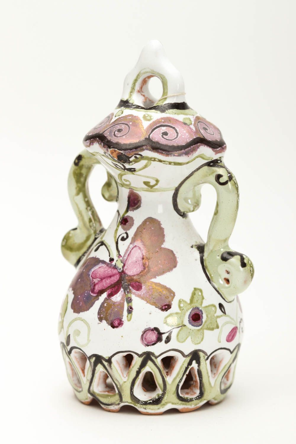 Beautiful handmade ceramic bell room ideas art pottery decorative use only photo 3