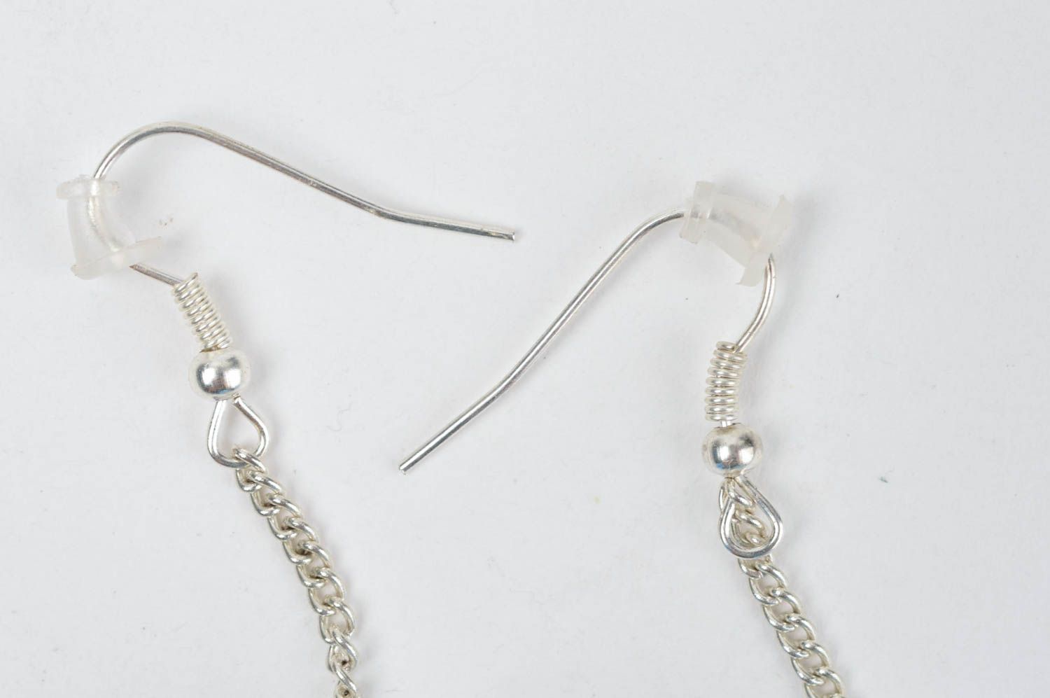 Unusual glass earrings long designer earrings elegant jewelry present photo 4