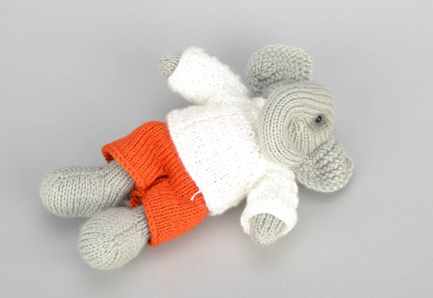 Knitted soft toy Little Elephant photo 4