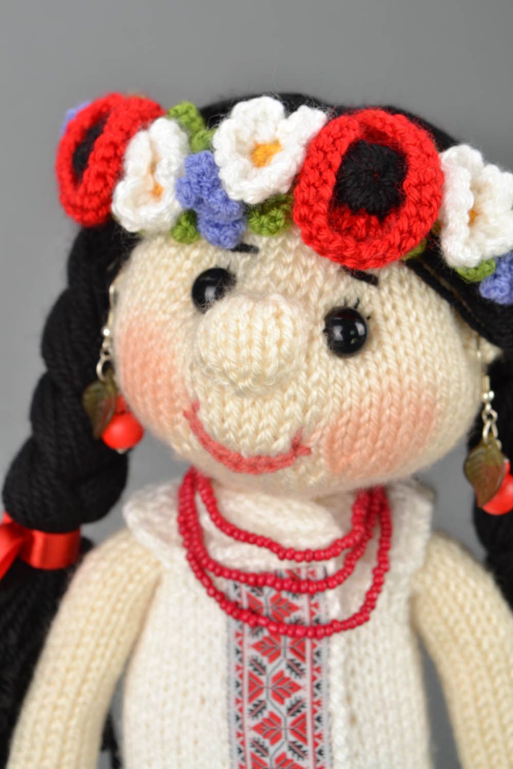 Soft crochet doll Little Ukrainian photo 3