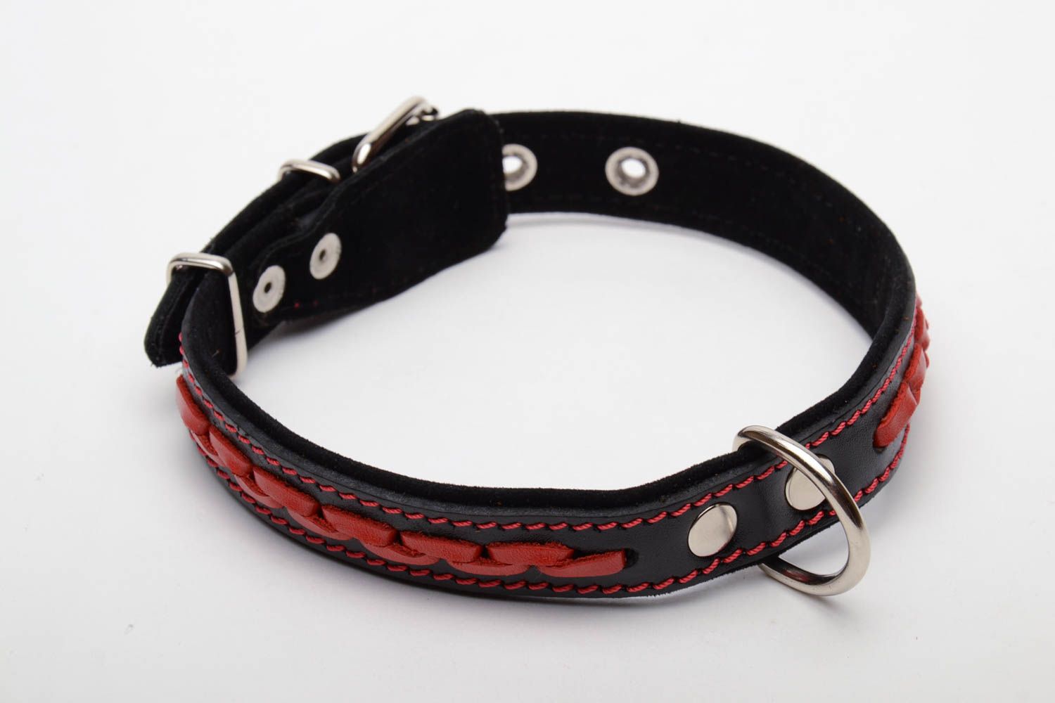 Leather dog collar photo 3