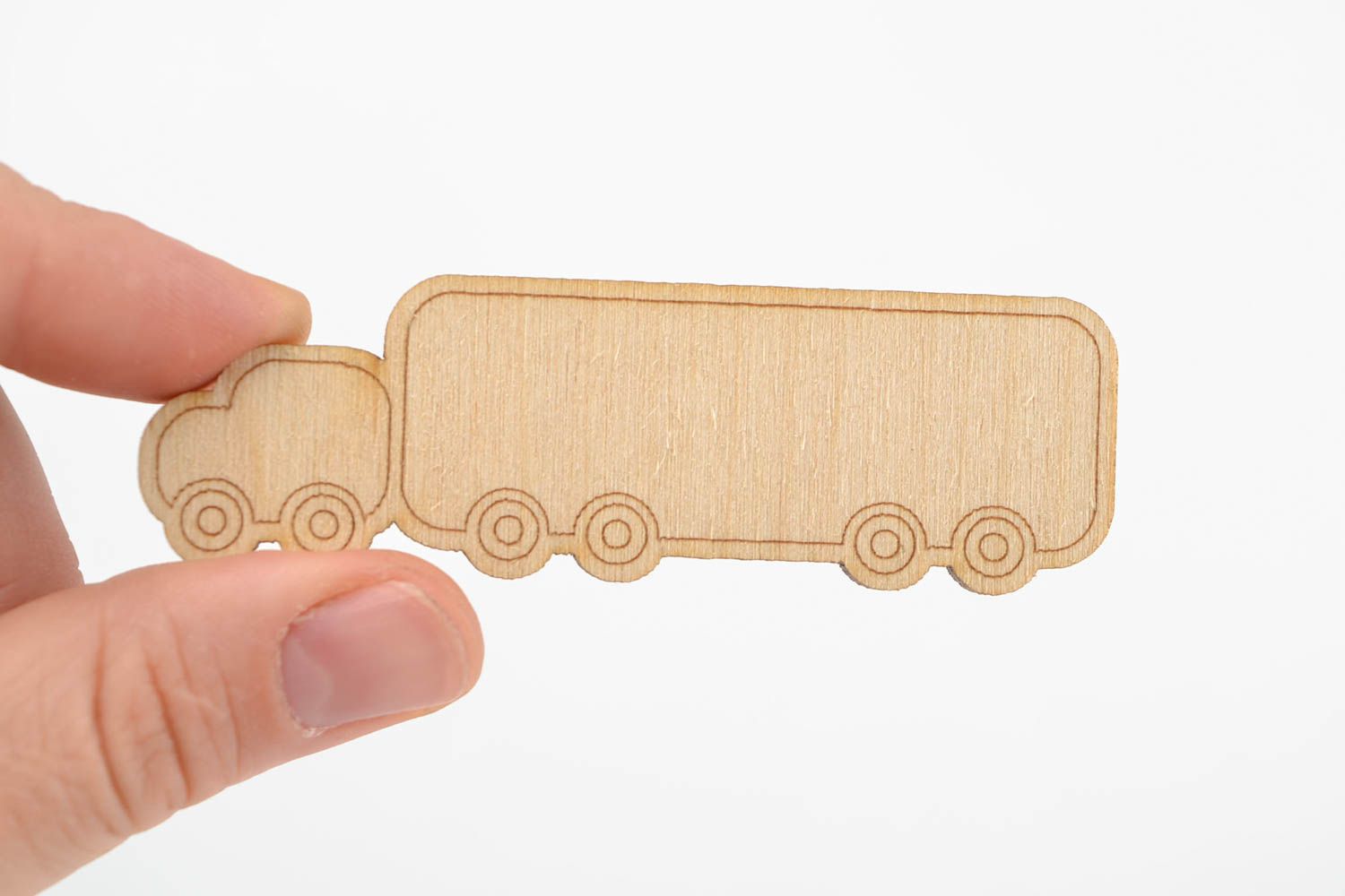 Handmade Lastwagen Holz Miniatur Figur Holz Rohling zum Bemalen Kinder Geschenk foto 2