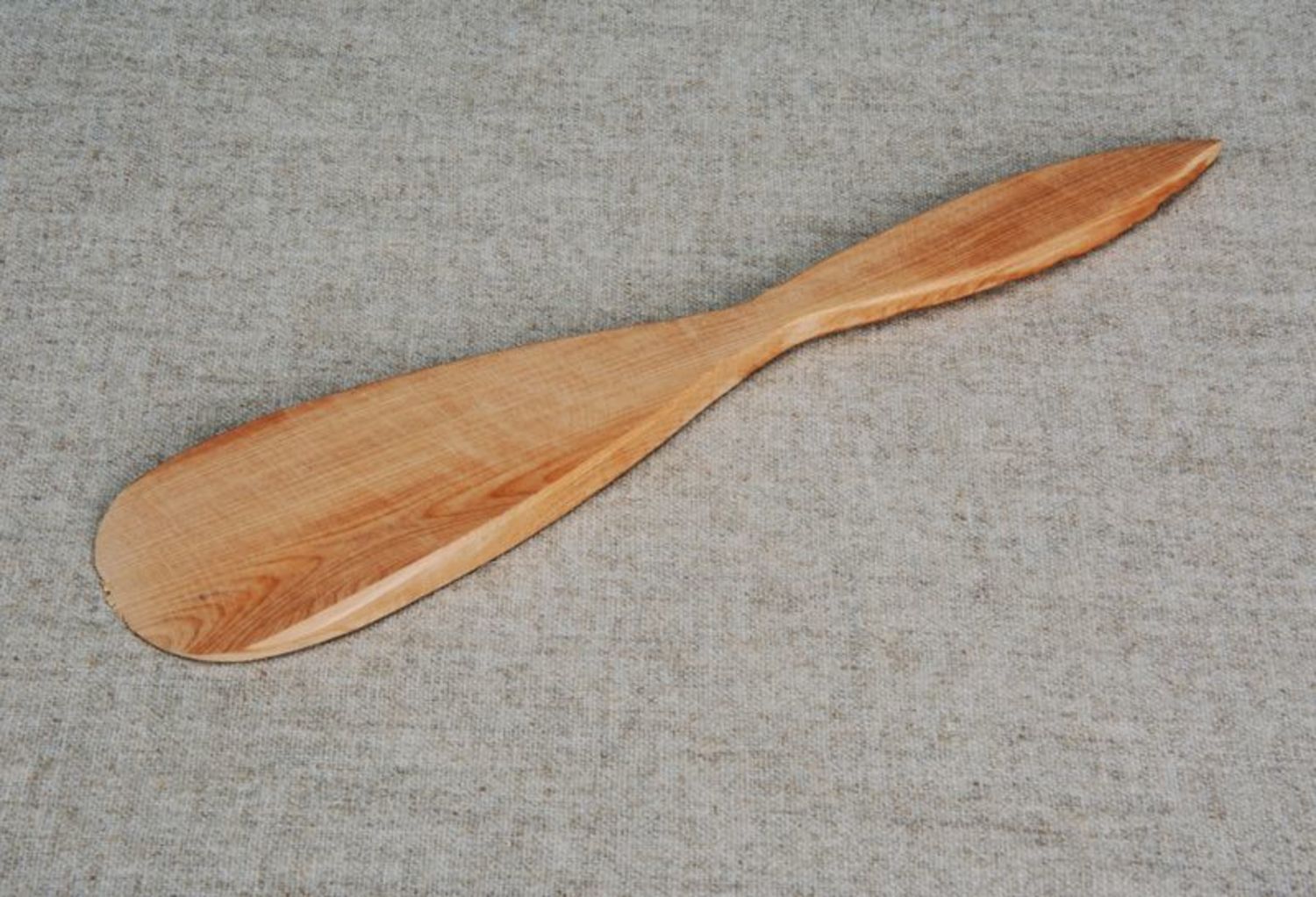 Paletta di legno per cucina fatta a mano cucchiaio di legno posate di legno
 foto 4
