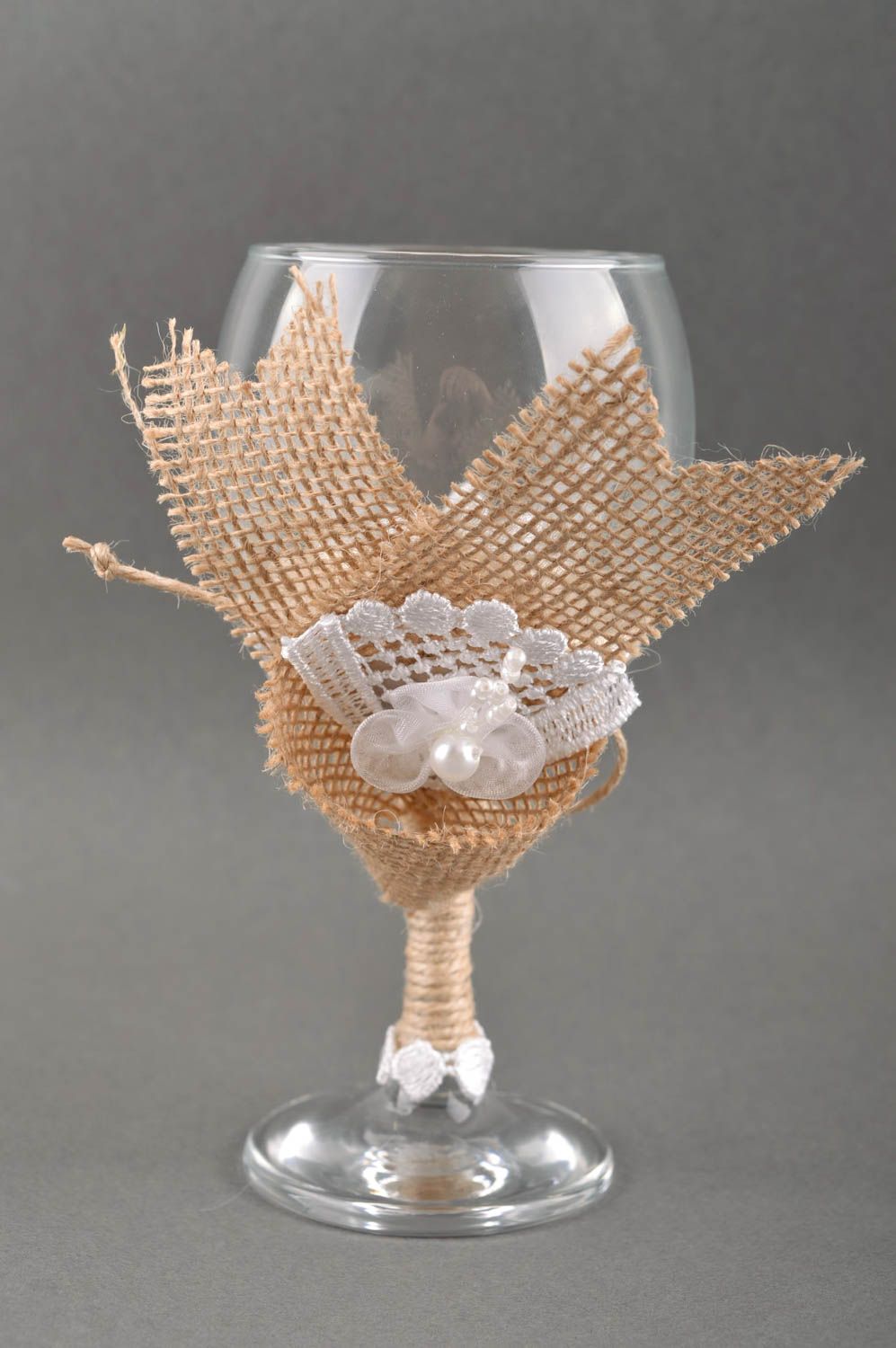 Handmade glass decorative glass wedding glass wine glasses wedding decor ideas photo 3