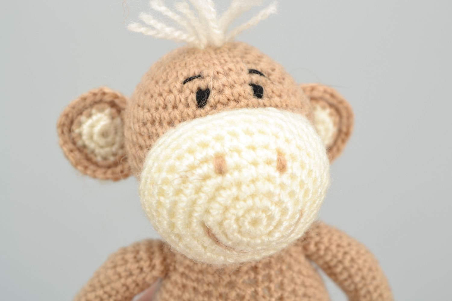 Handmade crochet soft toy Monkey photo 3