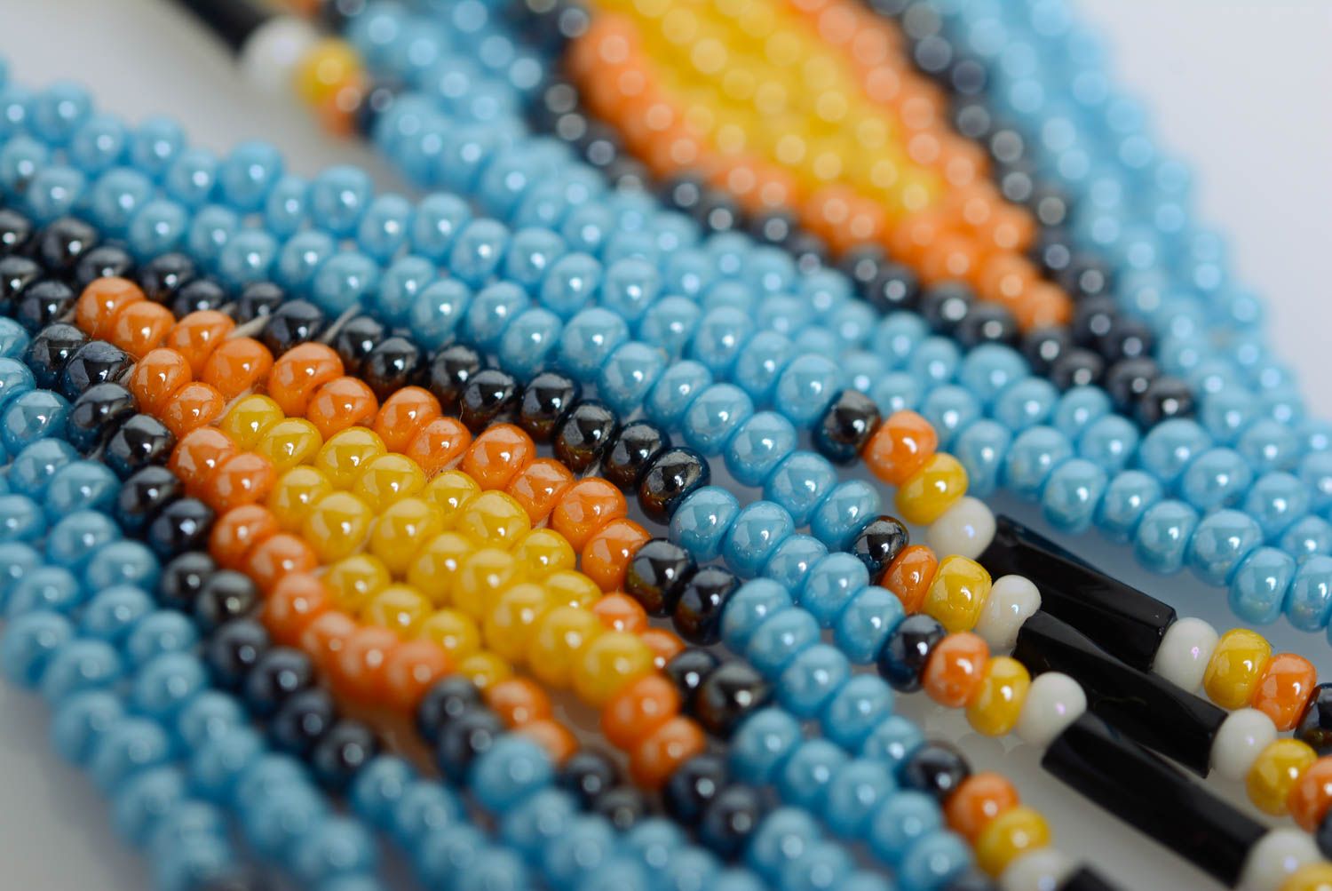 Boucles d'oreilles pendantes en perles de rocaille faites main style ethnique photo 4