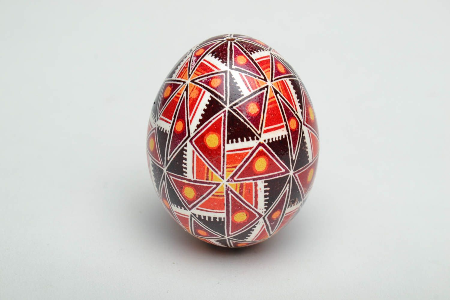 Handmade Easter egg with patterns photo 2