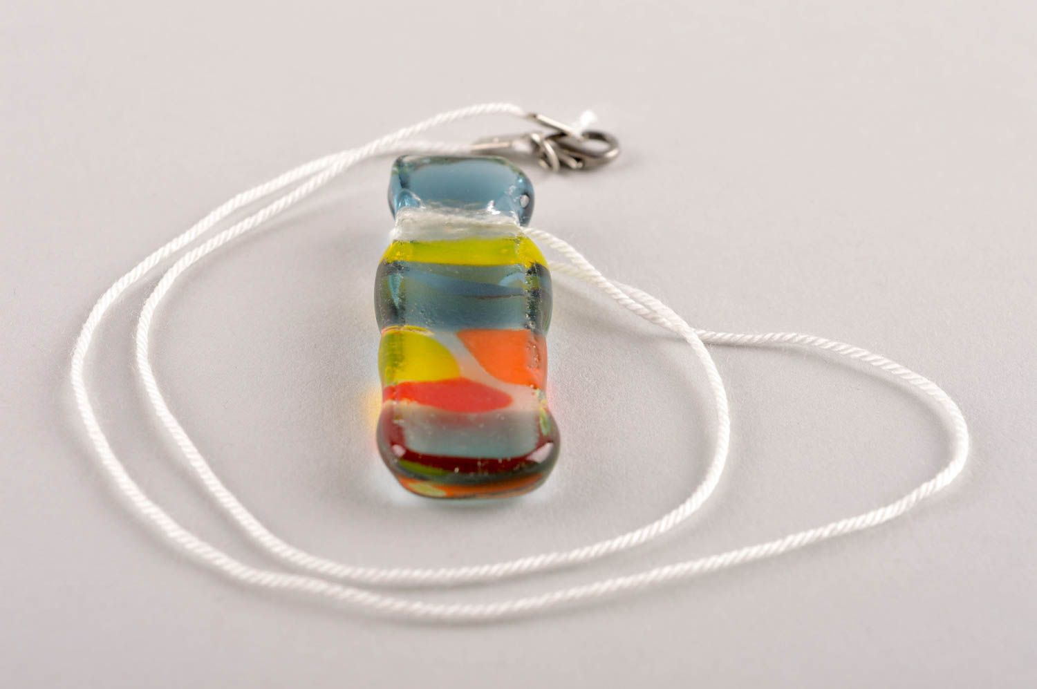 Handmade pendant designer accessory glass pendant for women gift ideas photo 3