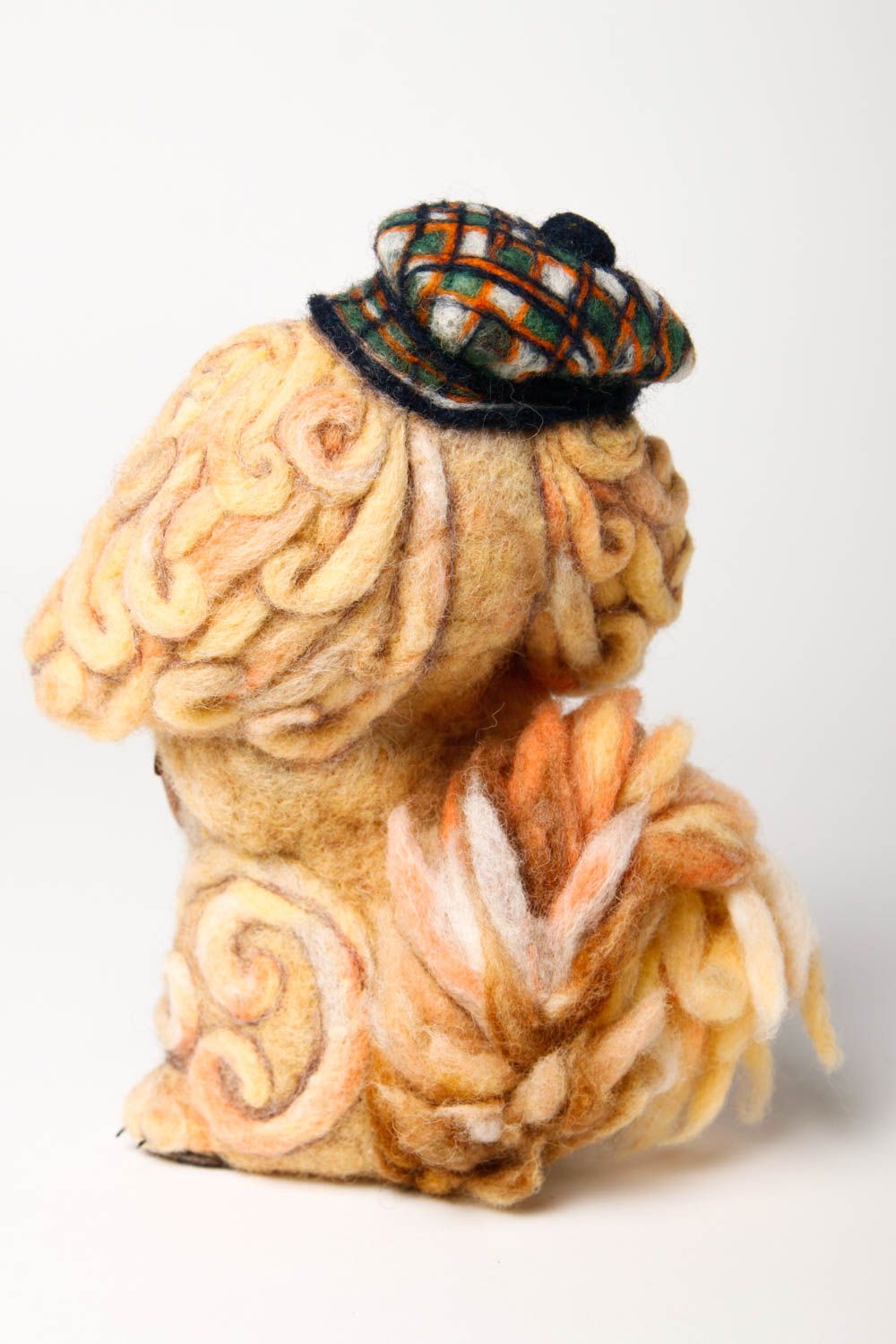 Juguete artesanal de lana enfurtida muñeco de peluche regalo original Pikinés foto 4