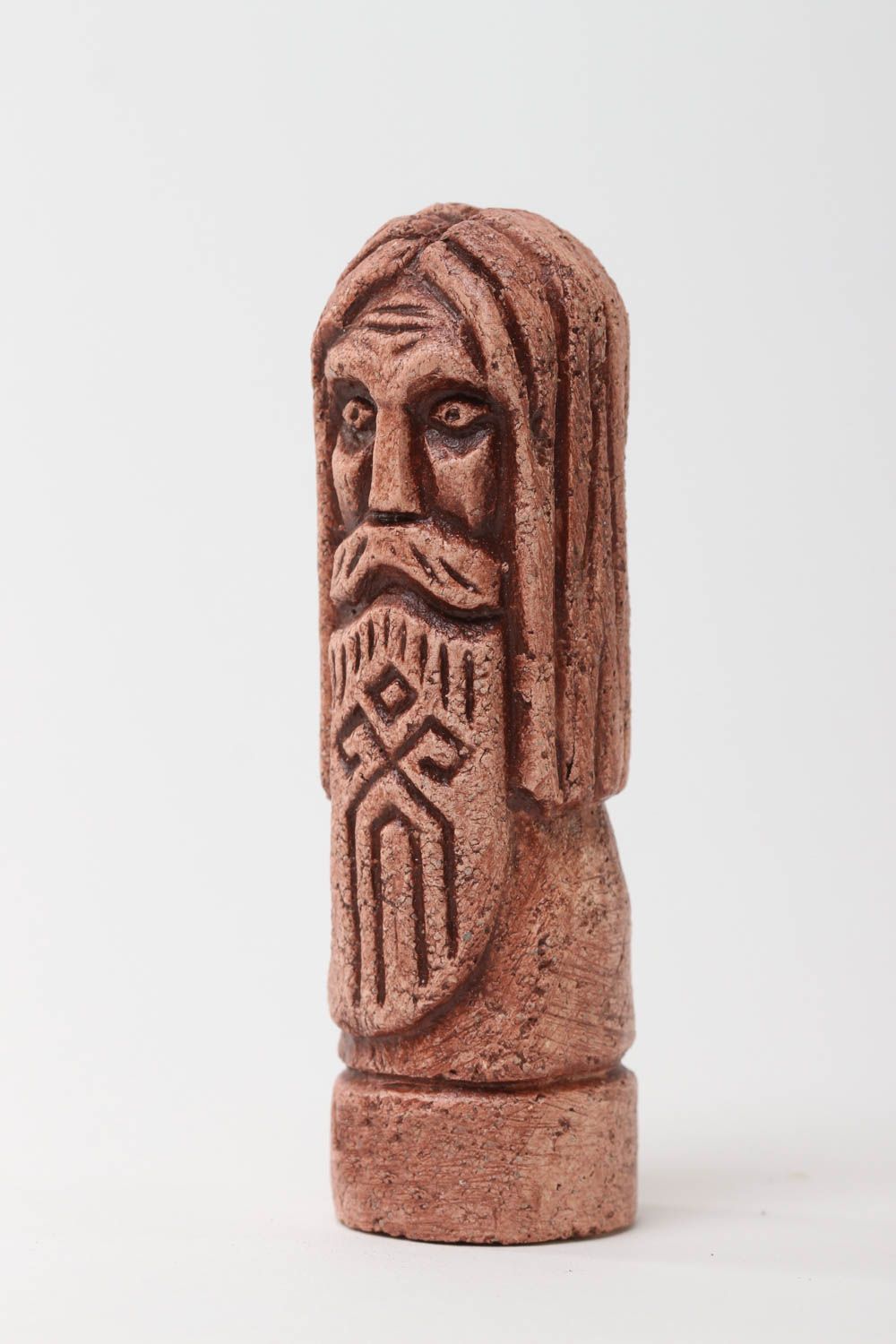Figura de arcilla decoración de hogar artesanal original amuleto de casa eslavo foto 2