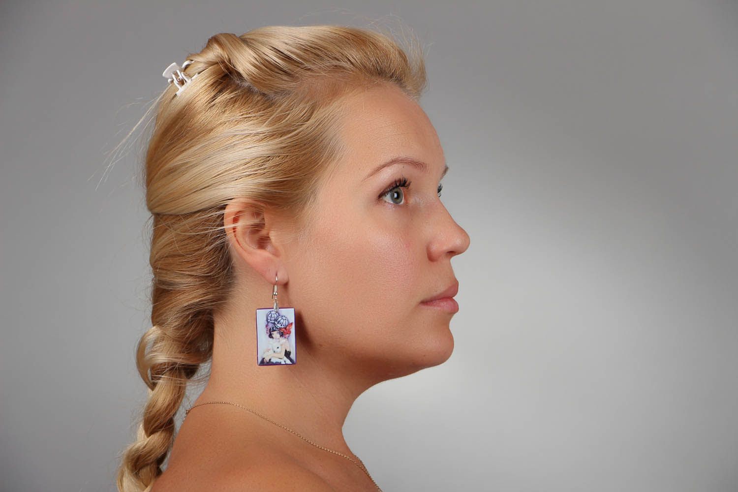 Decoupage earrings photo 4