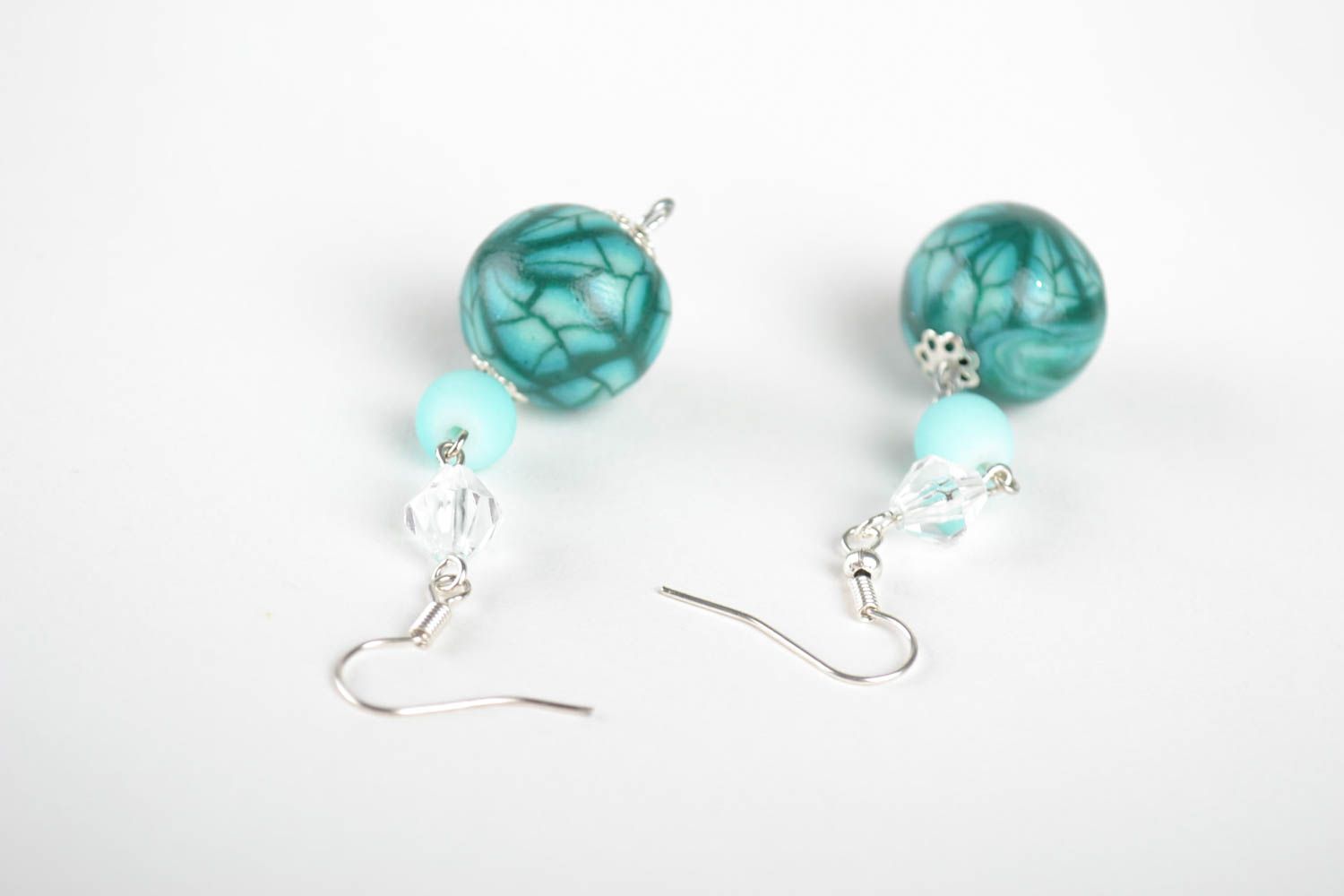 Ball earrings handmade earrings polymer clay jewelry gift ideas for girl photo 4