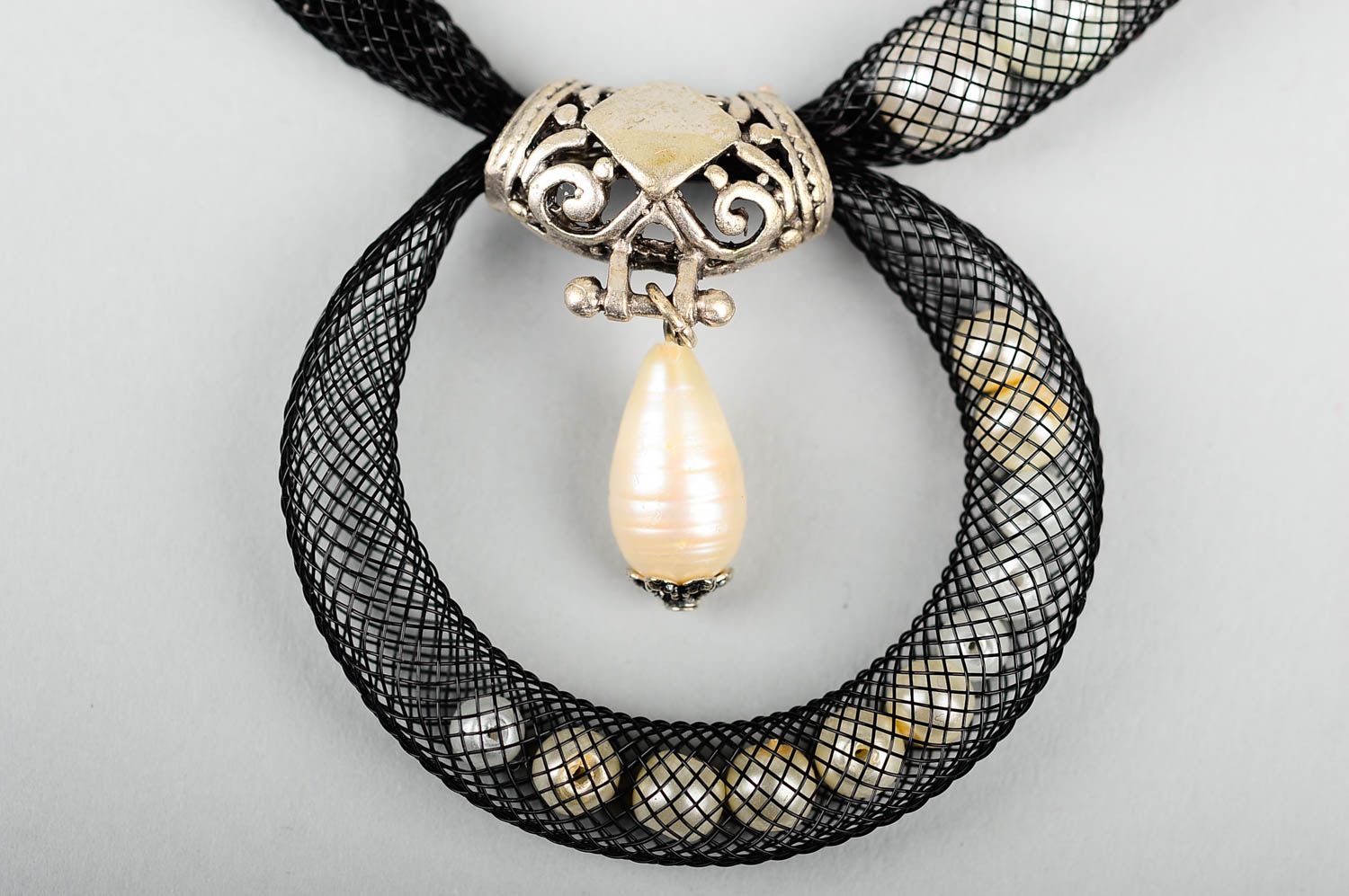 Damen Collier handgefertigt Schmuck Halskette Accessoire für Frauen interessant foto 4