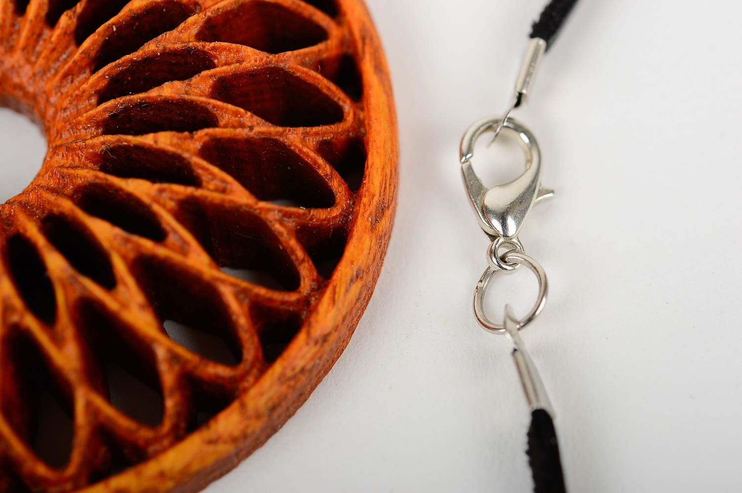 Handmade pendant unusual accessory wooden jewelry gift ideas pendant for men photo 5