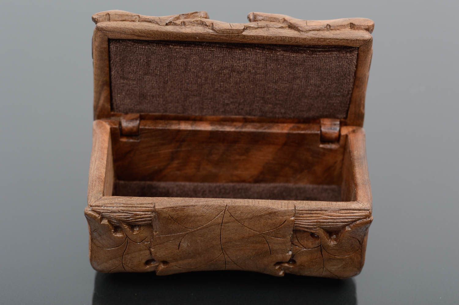 Petite boîte à bijoux en bois faite main design original Cadeau pour femme photo 2