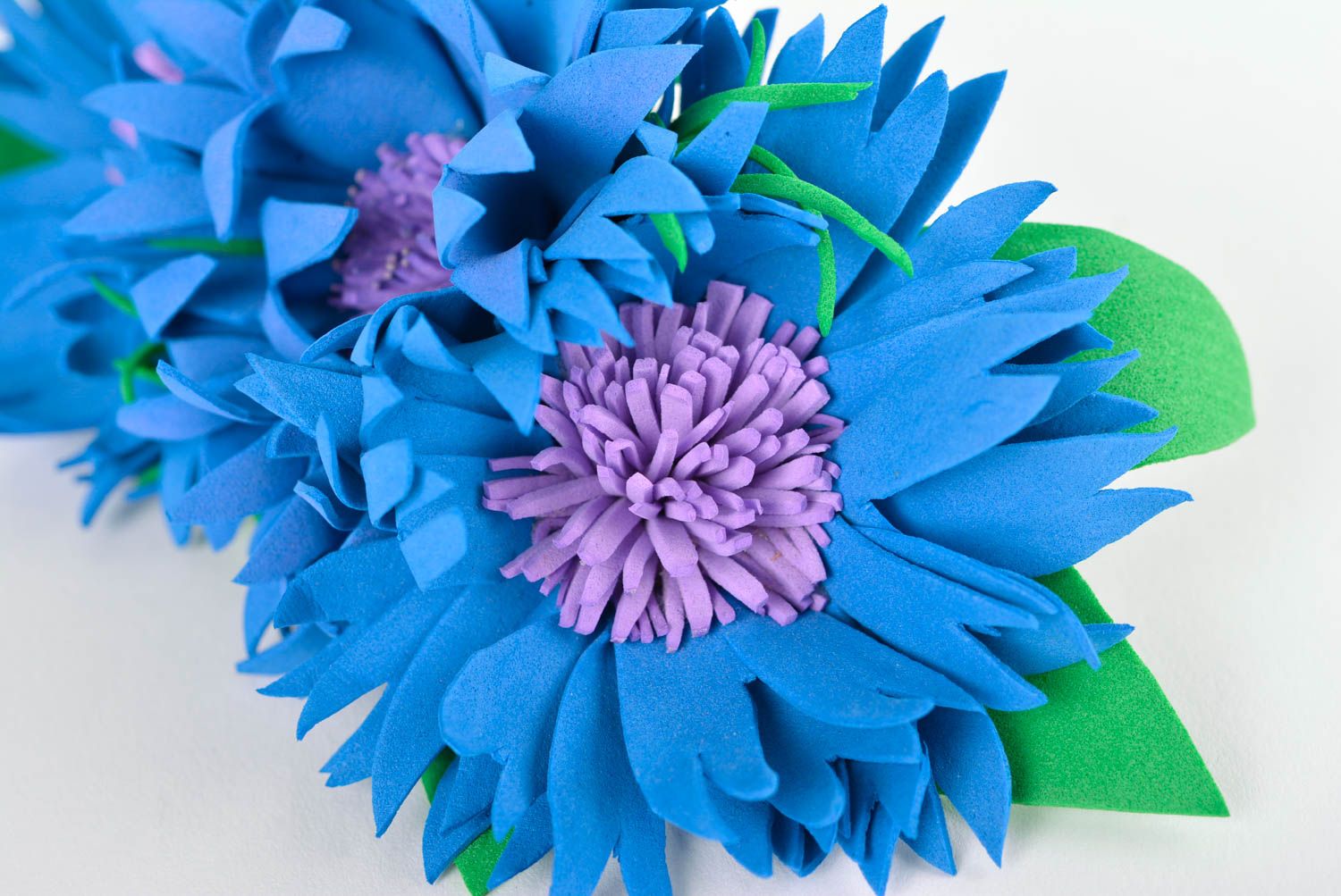Children hair clips handmade flower barrettes elegant hair accessories for girls photo 2