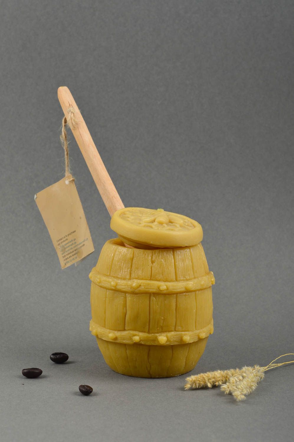 Öko geschirr handmade Honig Behälter aus Wachs originelles Geschenk Küchen Deko foto 1