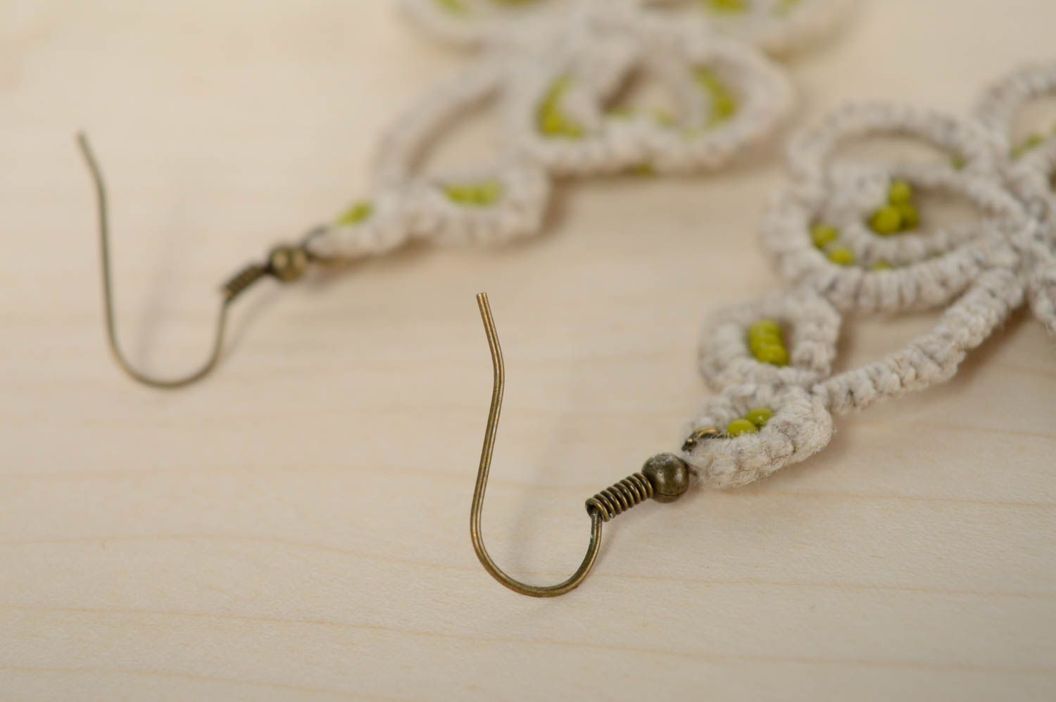Homemade crochet earrings Clover photo 5