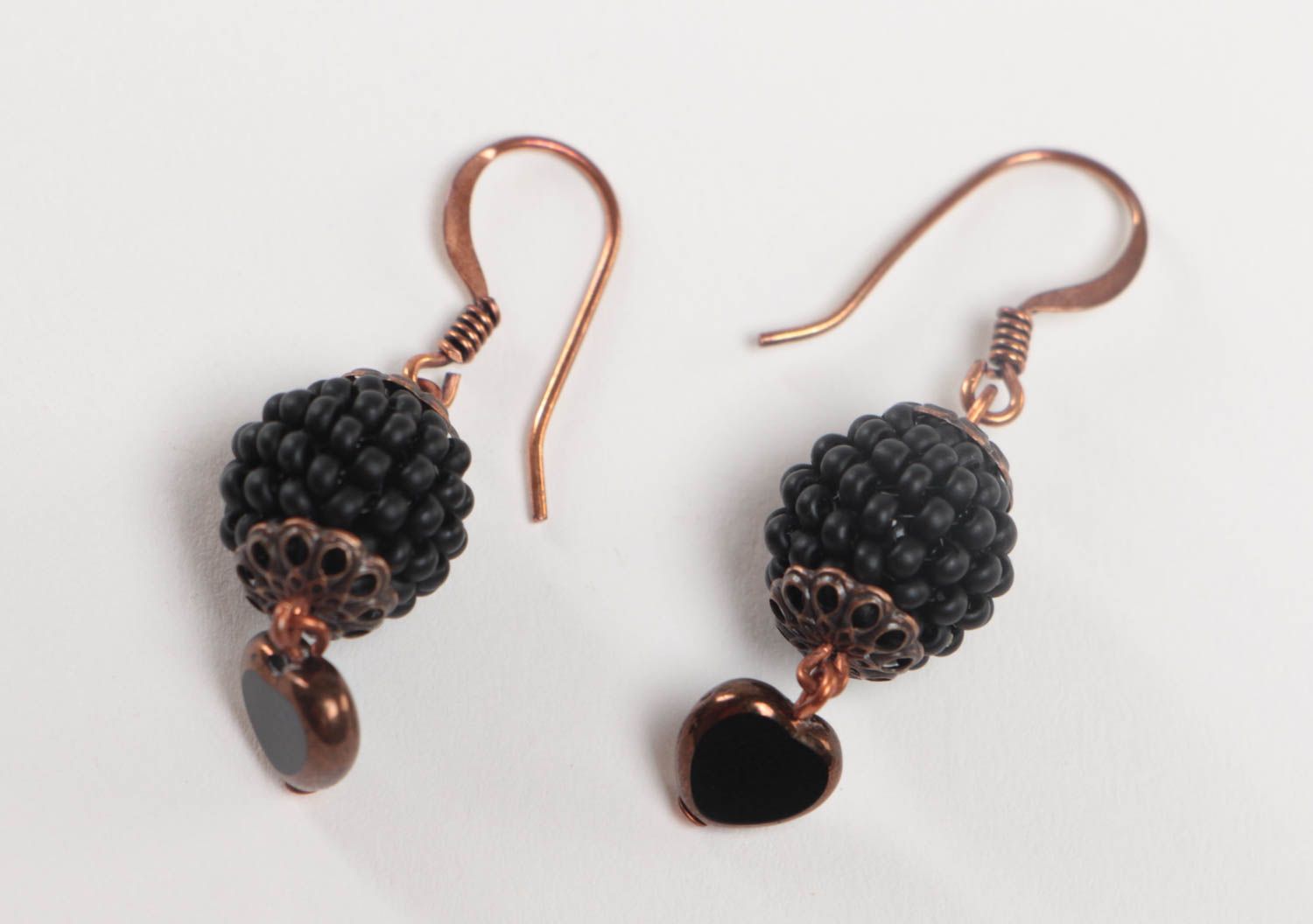 Beautiful handmade beaded earrings woven bead earrings costume jewelry designs photo 2