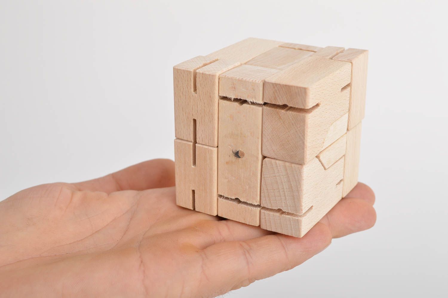 Игрушка ручной работы деревянный кубик игрушка из дерева от 3 лет Робот фото 3
